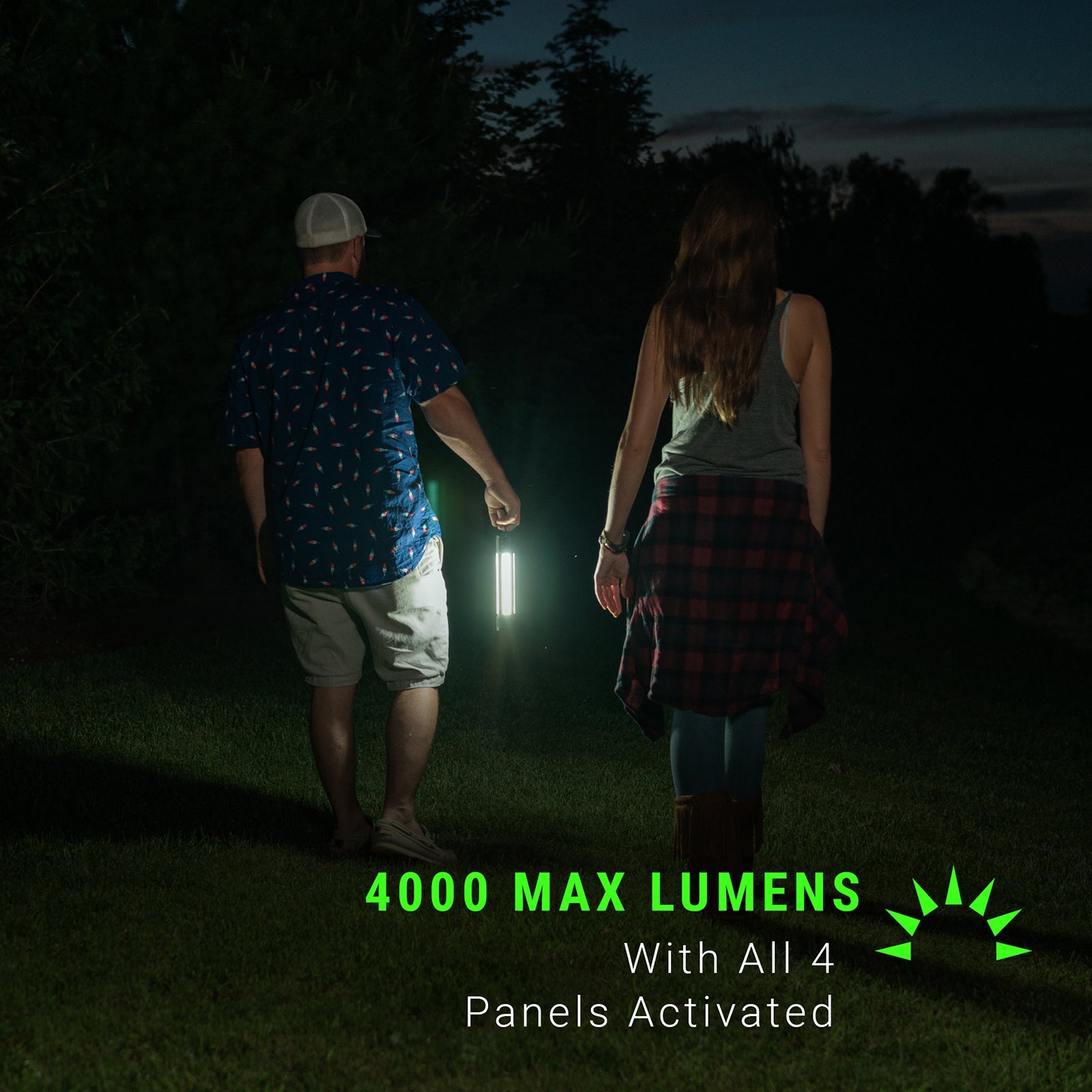 Kodiak® 4,000 Lumen Kuadrant 4-Panel Rechargeable Work Light Lantern