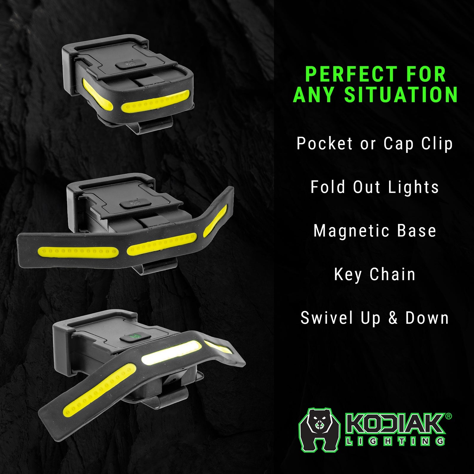Kodiak® 200 Lumen Klipper Rechargeable EDC Cap Light