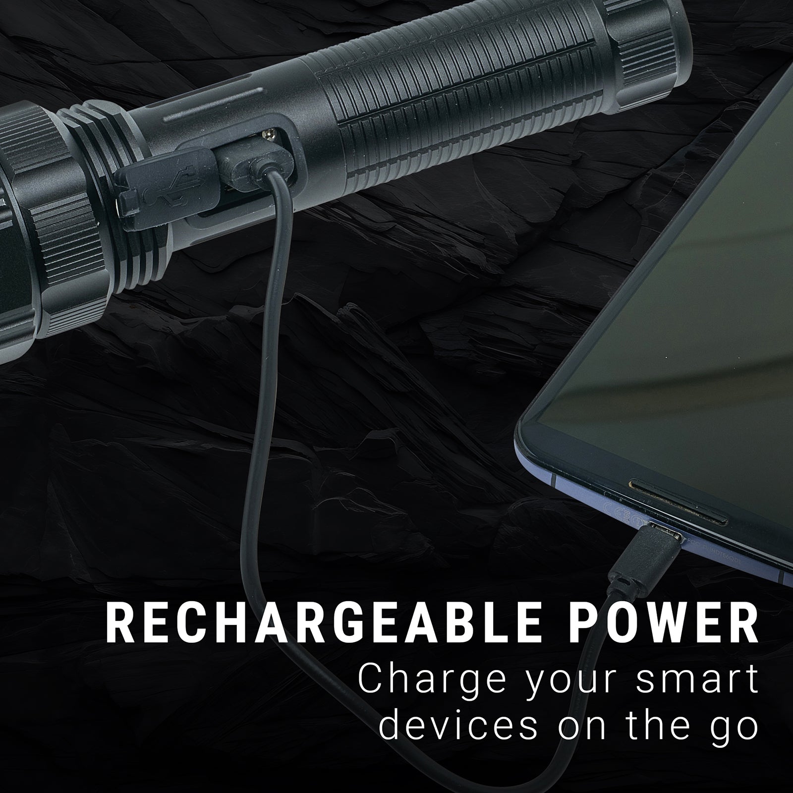 Kodiak® 1,000 Lumen Long Range 1.5km Rechargeable Tactical Torch