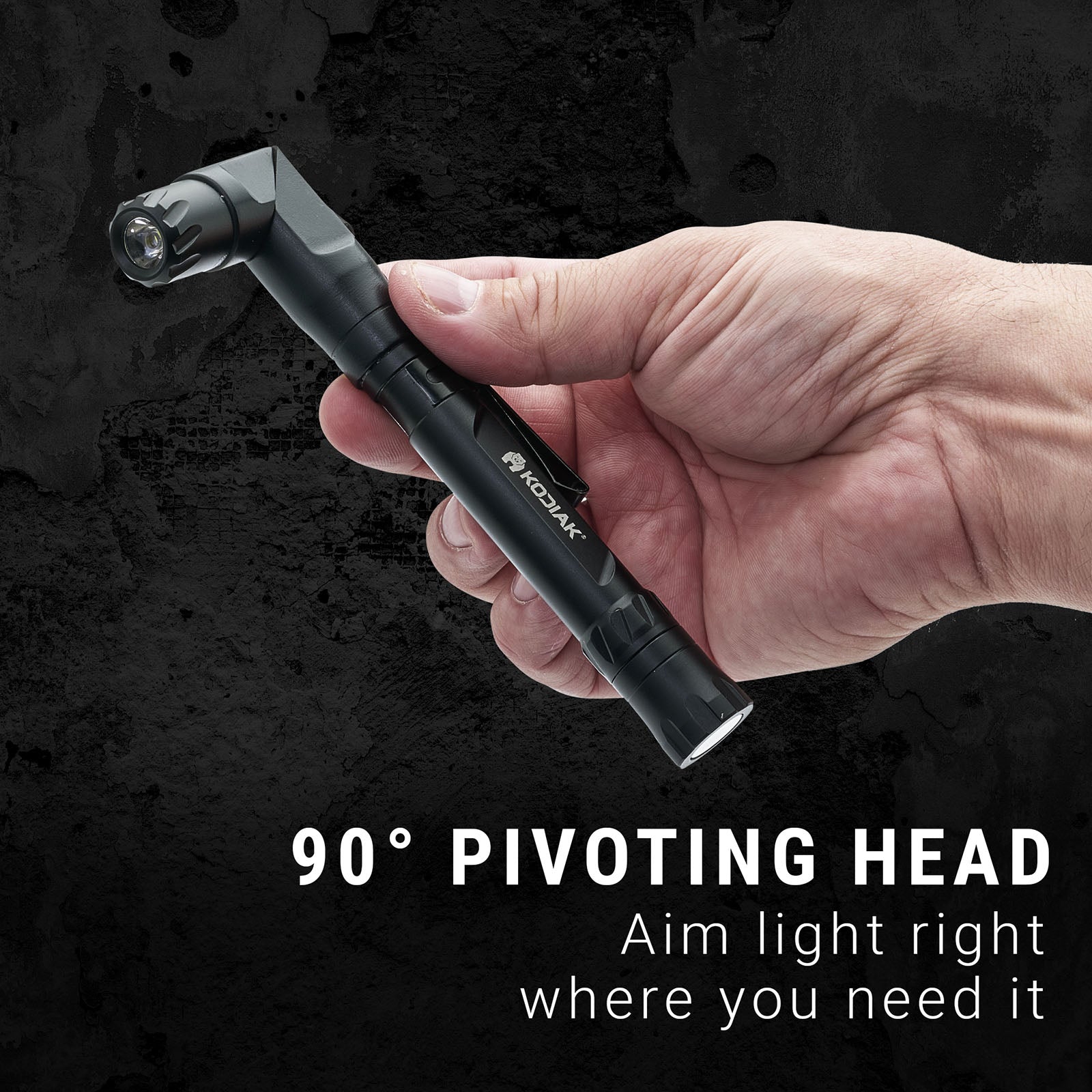 Kodiak® 500 Lumen Konform Dual Power Rechargeable Torch With Pivoting Head