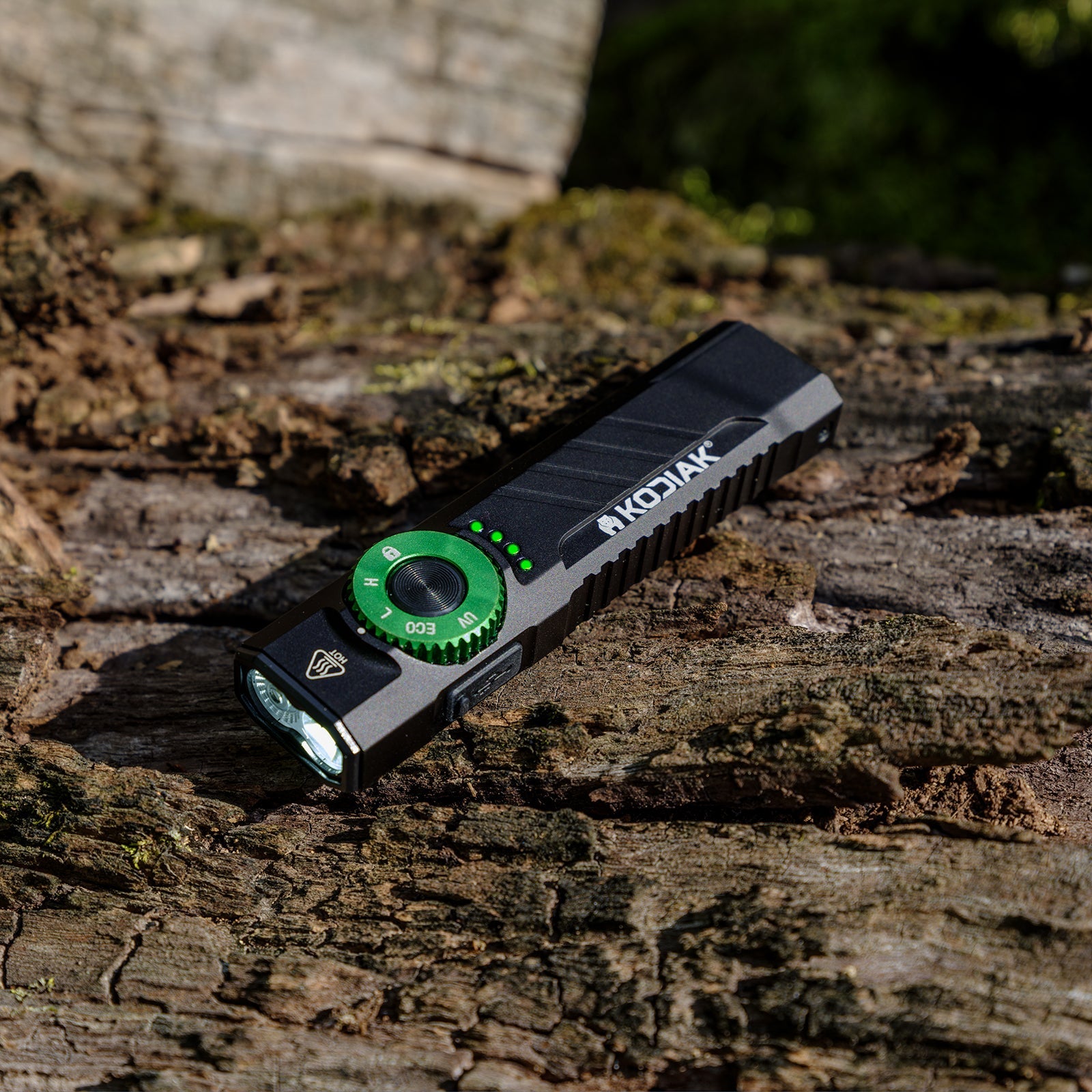 Kodiak® 1,200 Lumen Krux Rechargeable EDC Torch with UV & Laser