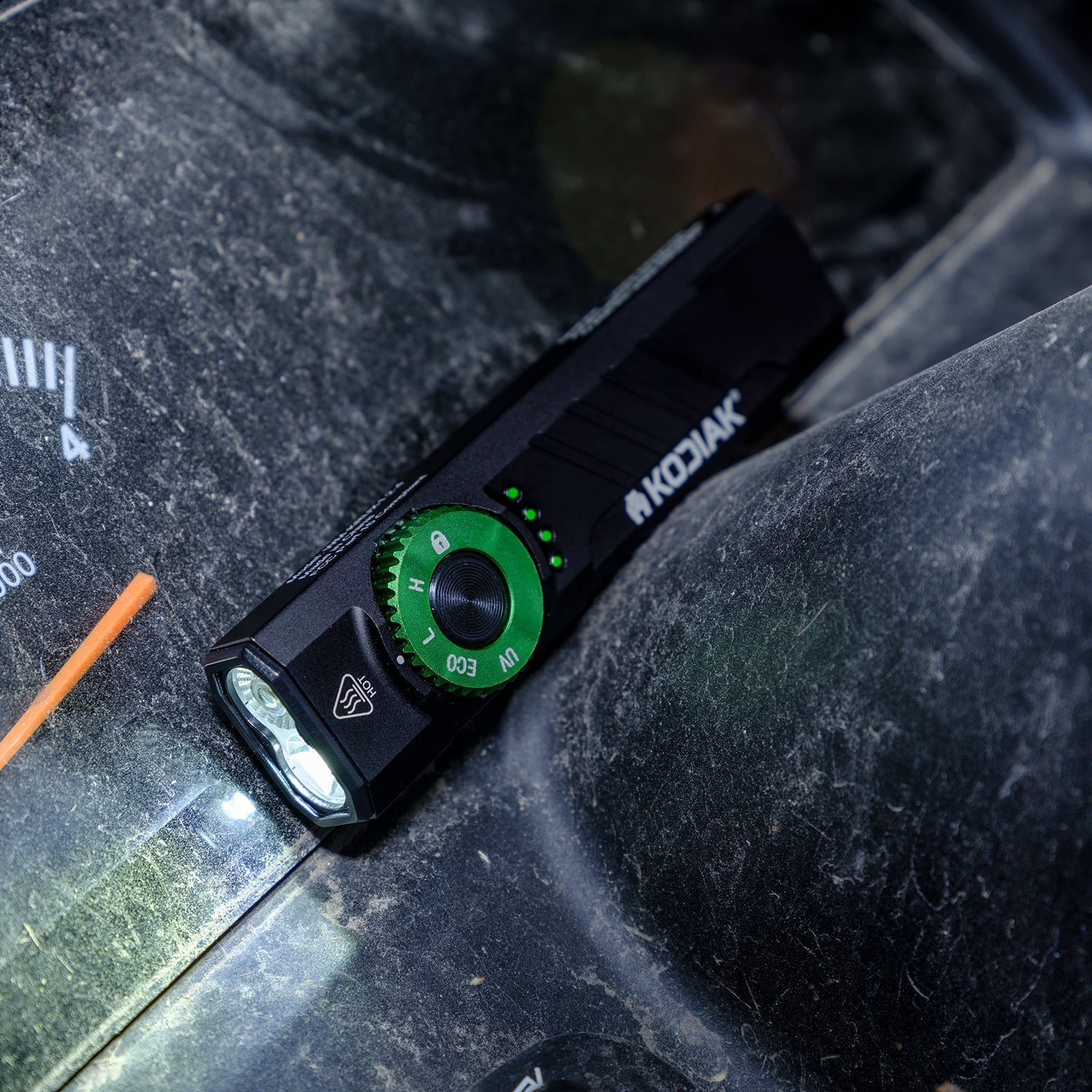 Kodiak® 1,200 Lumen Krux Rechargeable EDC Torch with UV & Laser