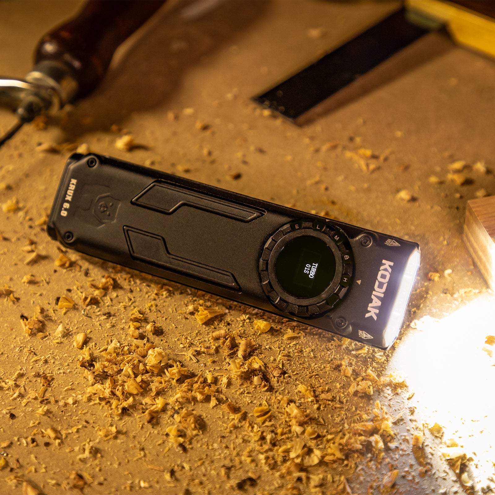 Kodiak® 6,000 Lumen Krux Rechargeable EDC Torch with LCD