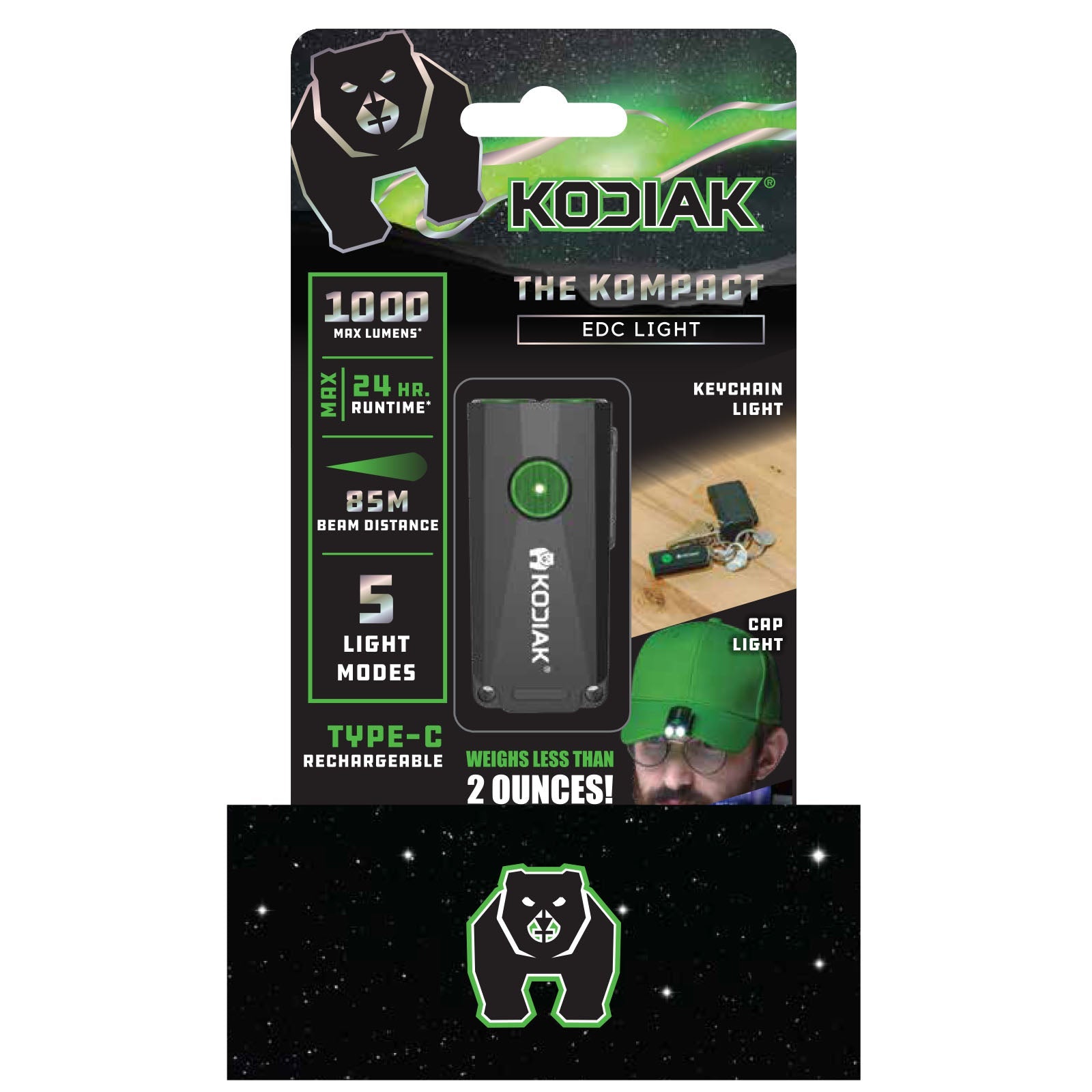 Kodiak® Kompact Rechargeable Cap Light